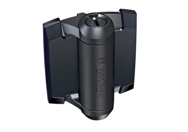 Samouzavírací závěsy pro bezpečnostní branky pro trubky 6/4“ – černá, kov, 48,3 mm, pár