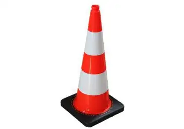 Silniční dopravní kužel – PVC, v. 750 mm, 2× reflexní pruh třídy 2, oranžová