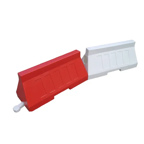 Silniční plastové svodidlo 50 – PE, bílá, 500×400×1006 mm