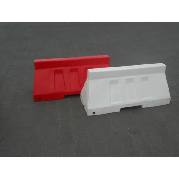 Silniční plastové svodidlo 50 – PE, bílá, 500×400×1006 mm