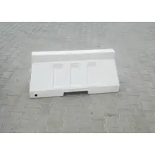 Silniční plastové svodidlo 50 – PE, bílá, 500×400×1006 mm