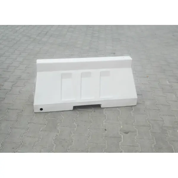 Silniční plastové svodidlo 50 – PE, bílá, 500×400×1006 mm