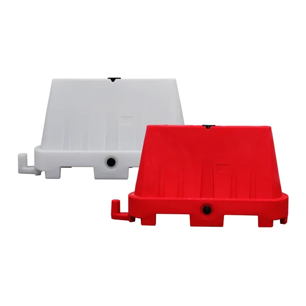 Silniční plastové svodidlo Economic 70 – červená, 1000×700 mm