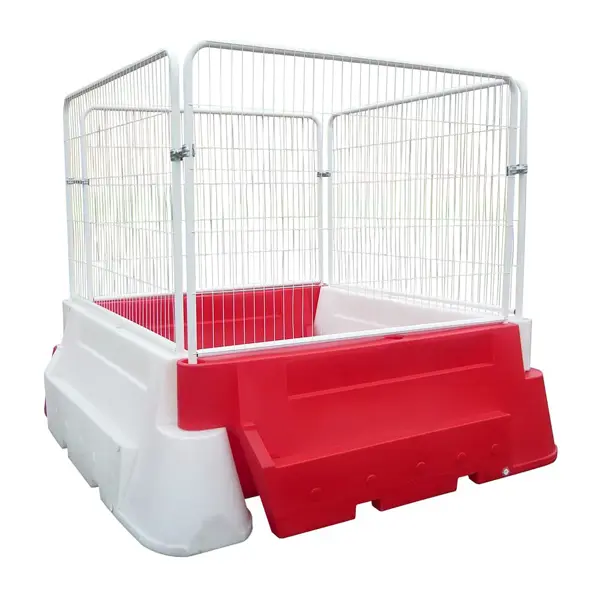 Silniční plastové svodidlo Nova Baufence – MDPE, bílá, 2000 mm