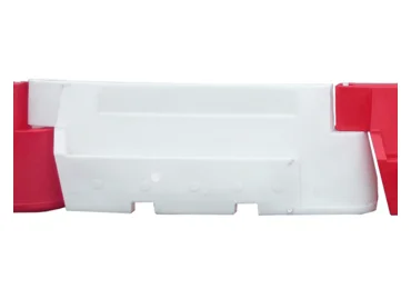 Silniční plastové svodidlo Nova Baufence – MDPE, bílá, 800×520×2000 mm