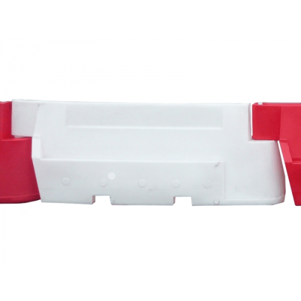 Silniční plastové svodidlo Nova Baufence – MDPE, bílá, 800×520×2000 mm