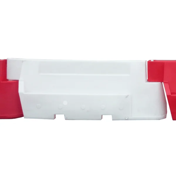 Silniční plastové svodidlo Nova Baufence – MDPE, bílá, 800×520×2000 mm