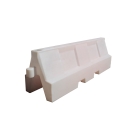 Silniční plastové svodidlo Standard Heavy – PE, bílá, 550×650×2000 mm