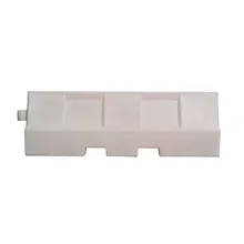 Silniční plastové svodidlo Standard Heavy – PE, bílá, 550×650×2000 mm