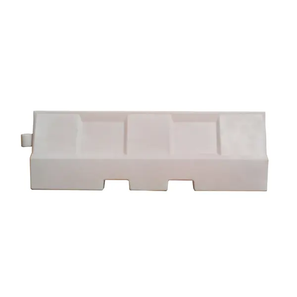 Silniční plastové svodidlo Standard Heavy – PE, bílá, 550×650×2000 mm