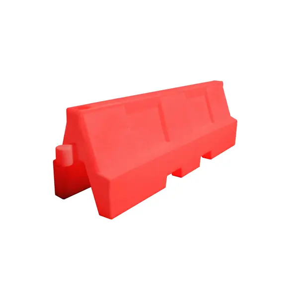 Silniční plastové svodidlo Standard Heavy – PE, červená, 550×650×2000 mm