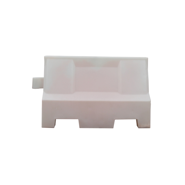 Silniční plastové svodidlo Standard – PE, bílá, 555×400×1000 mm