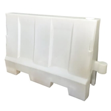 Silniční plastové svodidlo Standard – PE, bílá, 800×400×1200 mm