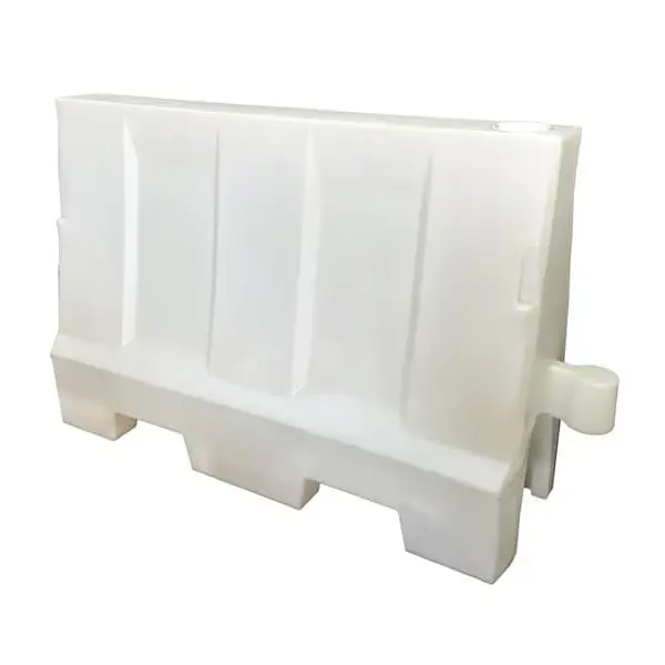 Silniční plastové svodidlo Standard – PE, bílá, 800×400×1200 mm