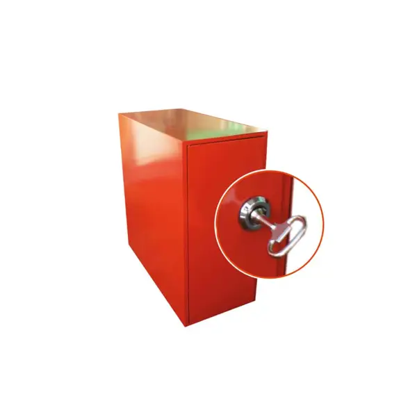 Skříňka pro úschovu nenatažené zábrany Maxi 15M – ocel, 500×480×230 mm