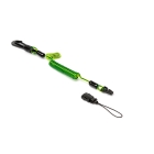 Spirálová upevňovací šňůra NLG Lanyard, malá – plast, zelená