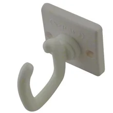 Spojovací článek plastových řetězů, typ háček – bílá