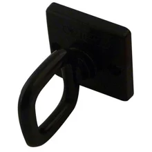 Spojovací článek plastových řetězů, typ nástěnné oko – černá