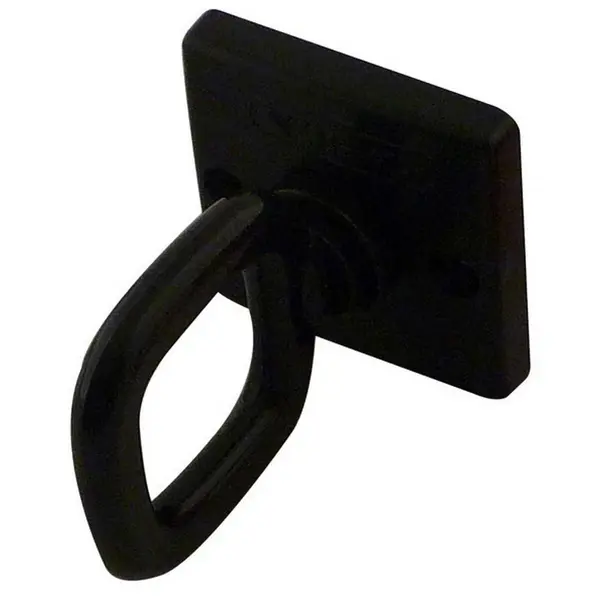 Spojovací článek plastových řetězů, typ nástěnné oko – černá