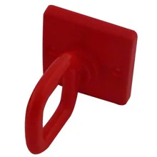 Spojovací článek plastových řetězů, typ nástěnné oko – červená