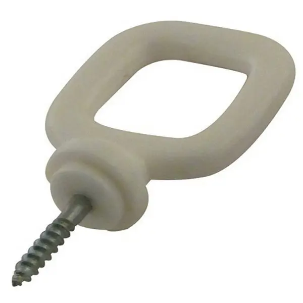 Spojovací článek plastových řetězů, typ oko – bílá, balení 4 ks