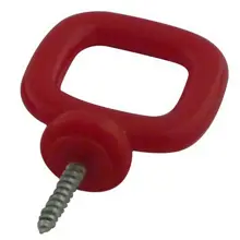 Spojovací článek plastových řetězů, typ oko – červená, balení 4 ks