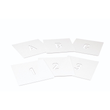 Stříkací šablona – plast, 0-9, výška znaku 50 mm, balení 10 ks