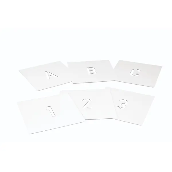 Stříkací šablona – plast, ''E'', výška znaku 50 mm