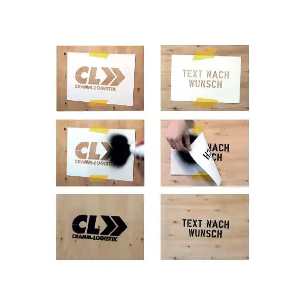 Stříkací šablona – plast, 