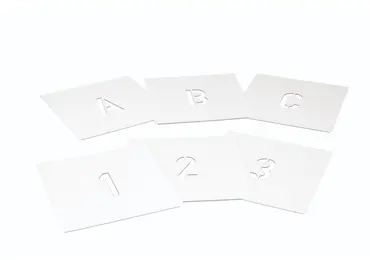 Stříkací šablony – plast