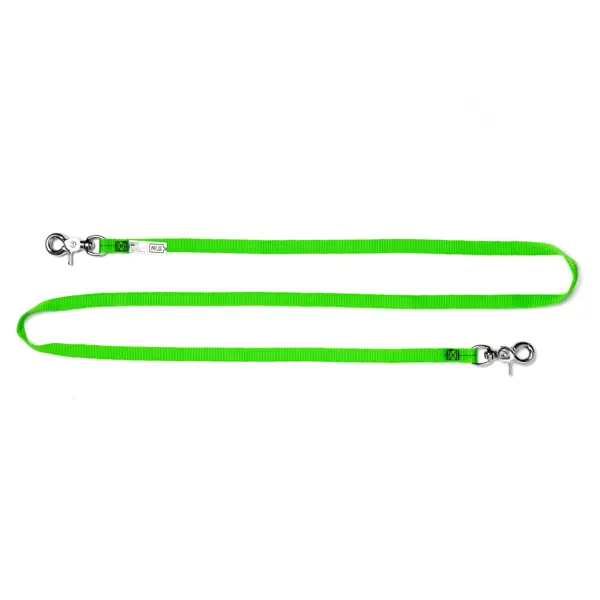Textilní závěsný popruh NLG Lanyard s nosností do 5 kg – nylon, zelená, délka 1500 mm