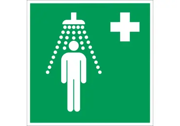 Únikové značení (luminiscenční) – nouzová sprcha