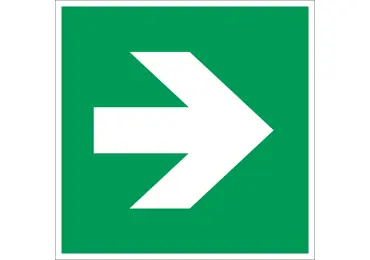 Únikové značení (luminiscenční) – směrová šipka