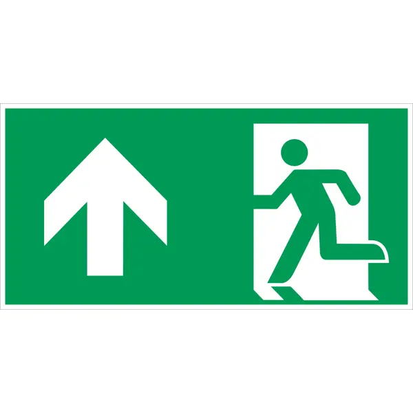 Únikové značení, úniková cesta vpřed – plast, 300×200 mm