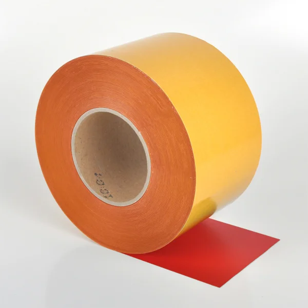 Univerzální podlahová páska WT-5125 – PVC, červená, 100 mm × 25 m