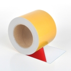 Univerzální podlahová páska WT-5125 – PVC, červeno-bílá, 100 mm × 10 m