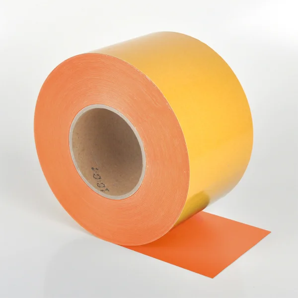 Univerzální podlahová páska WT-5125 – PVC, oranžová, 100 mm × 25 m