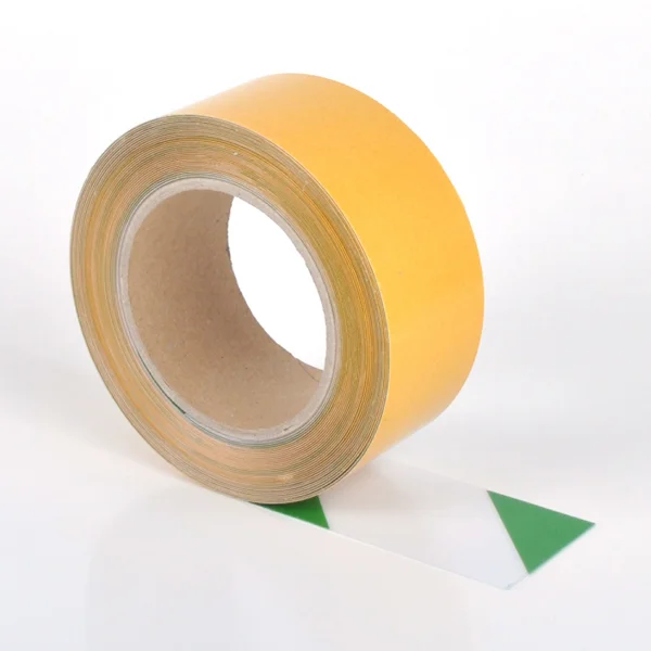 Univerzální podlahová páska WT-5125 – PVC, zeleno-bílá, 50 mm × 10 m