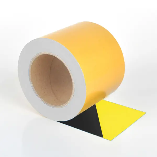 Univerzální podlahová páska WT-5125 – PVC, žluto-černá, 100 mm × 10 m