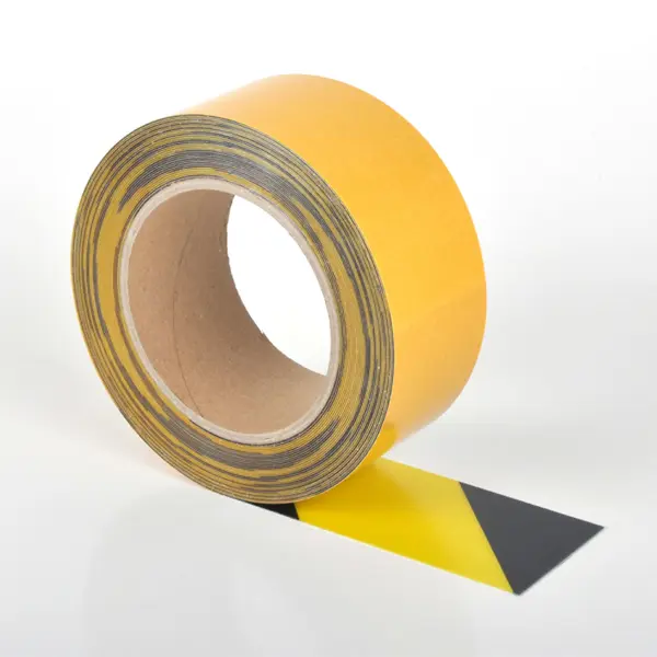 Univerzální podlahová páska WT-5125 – PVC, žluto-černá, 50 mm × 10 m