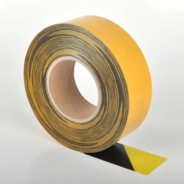 Univerzální podlahová páska WT-5125 – PVC, žluto-černá, 50 mm × 25 m