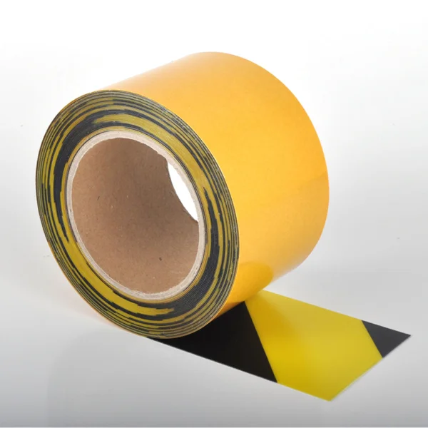 Univerzální podlahová páska WT-5125 – PVC, žluto-černá, 75 mm × 10 m