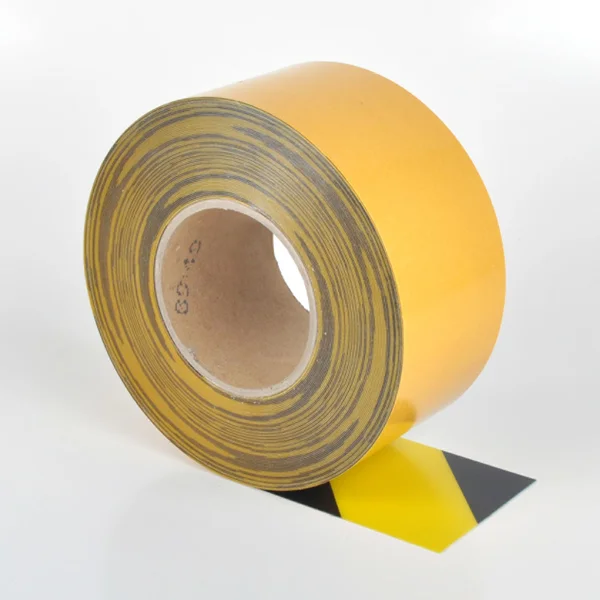 Univerzální podlahová páska WT-5125 – PVC, žluto-černá, 75 mm × 25 m