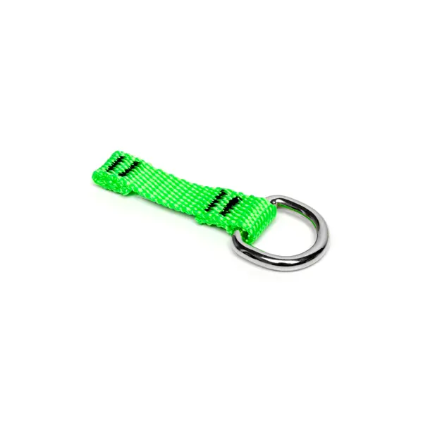 Upevňovací kroužek NLG D Ring na nářadí, malý – kov, zelená