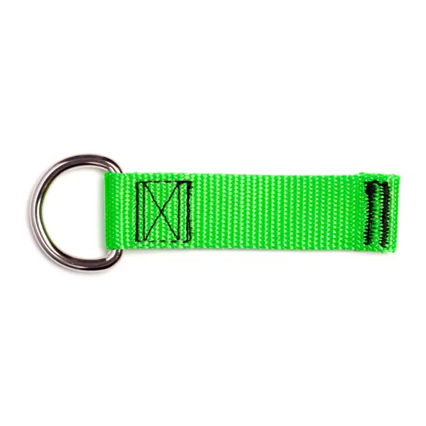 Upevňovací kroužek NLG D Ring na nářadí, velký – kov, zelená