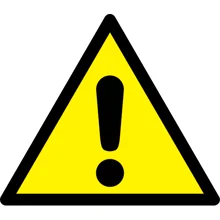 Varovné značení, obecná výstražná značka – hliníkový kompozit, 600×520 mm