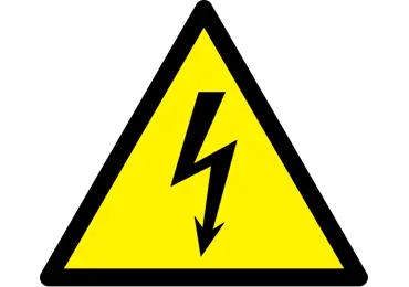 Varovné značení – polykarbonát , Výstraha před elektrickým napětím,