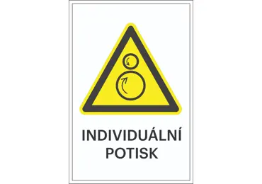 Varovné značení, Upozornění na protichůdné role + individuální text.