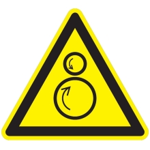 Varovné značení, upozornění na protichůdné role – polykarbonát , 400×347 mm