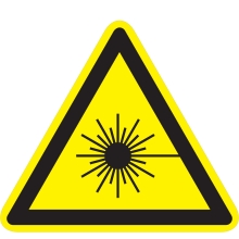 Varovné značení, varování před laserovým paprskem – polykarbonát , 400×347 mm
